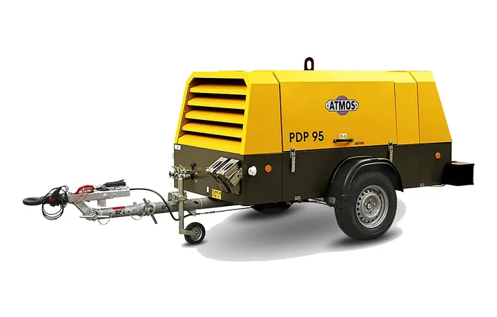 ATMOS PDP95 350 CFM 10 bar portable air compressor rental Dubai Abu Dhabi UAE