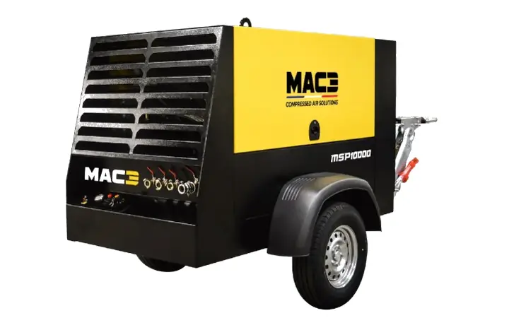 MAC3 MSP10000 350 CFM 10 bar diesel air compressor lease rental and sale Dubai UAE